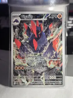 Pokemon TCG Gigalith 129/086 - English White Flare Illustration Rare Card - Image 1