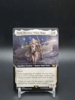 Rosa, Resolute White Mage Final Fantasy Extended Art NM MTG - Image 1