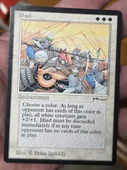 Jihadd Magic: The Gathering MTG - Arabian Nights Rare Banned - Image 1