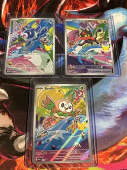 Pokemon First Partner Collection Alolan Starters - Litten, Rowlet, Popplio - Image 1