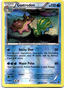 Pokemon TCG Gastrodon 29/114 Steam Siege Reverse Holo Rare Lightly Played - Image 1