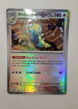 Dudunsparce (Master Ball Pattern) 080/131 SV: Prismatic Evolutions Holo Pokemon - Image 1