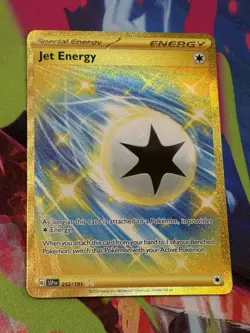 Pokemon Surging Sparks #252/191 Jet Energy Hyper Rare Full Art Holo - Image 1