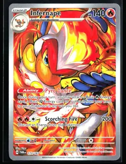 2024 Scarlet & Violet Series - Twilight Masquerade Infernape #173 Illustration - Image 1