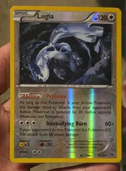 Lugia 78/124 Fates Collide Pokemon English Reverse Holo 2016 - Image 1
