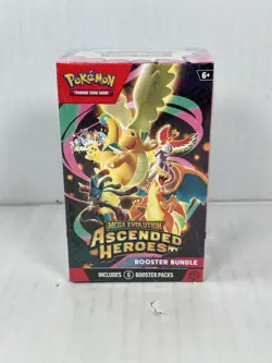 Pokemon TCG: Mega Evolution-Ascended Heroes Booster Bundle (6 Packs) NEW SEALED - Image 1