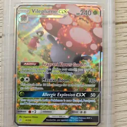 Pokemon Vileplume GX TCG Sun & Moon Cosmic Eclipse 4/236 PSA 10. - Image 3