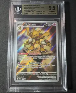 2025 Pokemon Alakazam 009 Promo Black Star Holo Rare - NM/Mint BECKETT 9.5 - Image 1