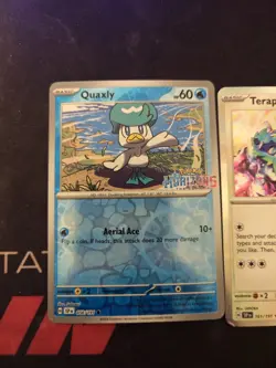 Terapagos 161/191 & Quaxly 050/191 Pokemon Center Horizons Stamped Promos - Image 1