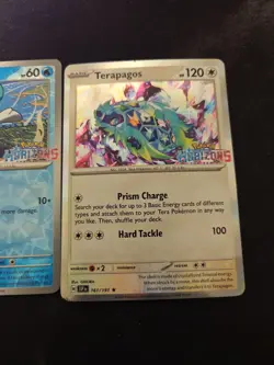 Terapagos 161/191 & Quaxly 050/191 Pokemon Center Horizons Stamped Promos - Image 3