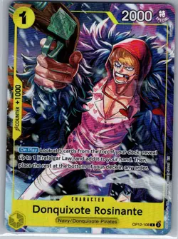 Donquixote Rosinante Illustration Box Vol.6 OP12-108 English One Piece Promo NM - Image 1