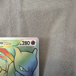 Mewtwo VSTAR 079/078 Pokemon Go Rainbow Secret Rare TCG Card *B1 - Image 4