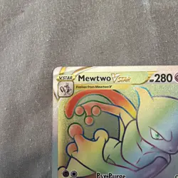 Mewtwo VSTAR 079/078 Pokemon Go Rainbow Secret Rare TCG Card *B1 - Image 5