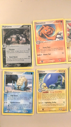 x8 Pokemon Cards ex Power Keepers 2007 (Charmeleon, Mightyena, Omastar and more) - Image 2