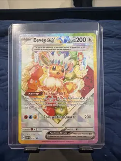 Pokemon TCG Eevee EX 174 Prismatic Evolutions Black Star Promo Card - Image 1