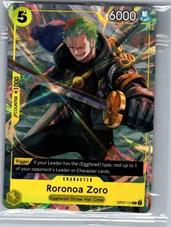 Roronoa Zoro (Illustration Box Vol.3) OP07-113 One Piece Promotion Card - Sealed - Image 1