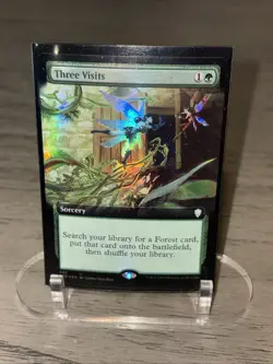 Three Visits (Extended Art) Commander Legends Regular NM - Image 1