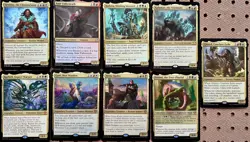 Oversized Commander Set - MTG - Foil - 2020-2021 sets 9 Commanders - Image 1