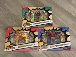 Pokemon TCG Ascended Heroes EX Box Emboar, Feraligatr, Meganium Bundle Sealed - Image 1
