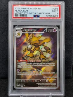 Alakazam 009 Pokemon Center Stamp Mega Evolution Promo Holo 2025 - Image 1