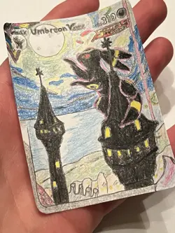 Umbreon Vmax Alt Art 215/203 Evolving Skies Pokemon Art Card Hand Drawn 1/1 - Image 5