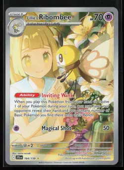 Lillie's Ribombee 164/159 Illustration Rare Journey Together Pokemon NM - Image 1