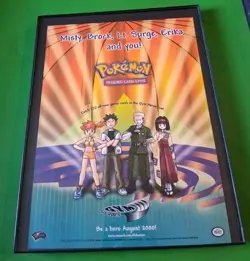Pokemon Gym Heroes & Gym Challenge TCG Print Ads Framed 8.5x11 2000 Lot Of 2 - Image 2