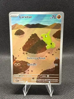 Pokemon Card TCG - Larvitar 203/197 Illustration Rare Obsidian Flames Near Mint - Image 1