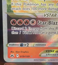 CHARIZARD VSTAR ~ Pokemon TCG: CROWN ZENITH ~ 19/159 NM - Image 5