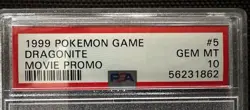 1999 Pokemon Game Dragonite Movie Promo #5 - PSA 10 GEM MINT - Image 3