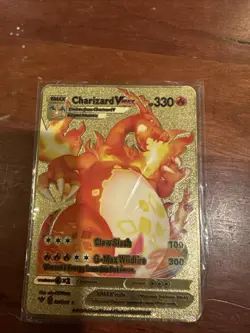 Charizard VMAX Gold Foil Pokemon Card - Image 1