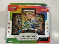 Pokemon TCG First Partner Illustration Collection Box Series 1 SEALED - Image 1