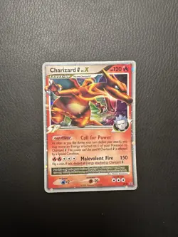 Charizard G LV.X DP45 Diamond and Pearl Holo Black Star Promo Pokemon Card DMG - Image 1