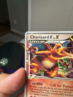 Charizard G LV.X DP45 Diamond and Pearl Holo Black Star Promo Pokemon Card DMG - Image 3