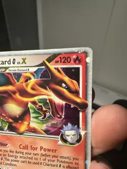 Charizard G LV.X DP45 Diamond and Pearl Holo Black Star Promo Pokemon Card DMG - Image 4