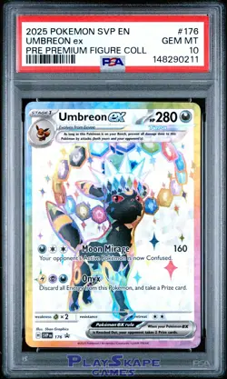Pokemon Card PSA 10 Umbreon ex SVP 176 Prismatic Evolutions Promo FA 2025 #2 - Image 1