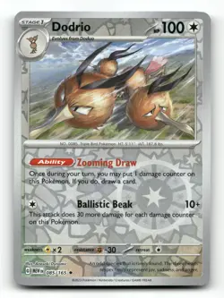 Dodrio 085/165 - 151 Reverse Holo - Pokemon Card NM/M - Image 1