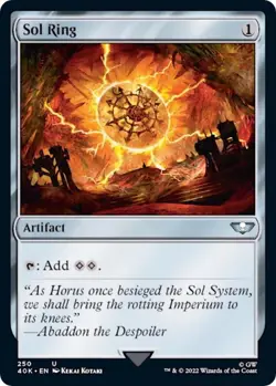 1x Sol Ring (250) - Universes Beyond: Warhammer 40,000 MTG - Image 1