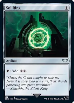 1x Sol Ring (252) - Universes Beyond: Warhammer 40,000 MTG - Image 1