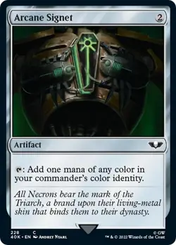 1x Arcane Signet (228) - Universes Beyond: Warhammer 40,000 MTG - Image 1