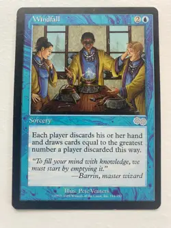 Windfall Urza's Saga Regular Magic the Gathering MTG Card - Image 1