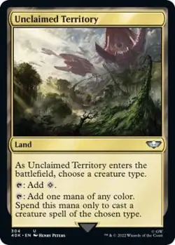 1x Unclaimed Territory - Universes Beyond: Warhammer 40,000 MTG - Image 1