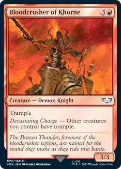 1x Bloodcrusher of Khorne - Universes Beyond: Warhammer 40,000 MTG - Image 1