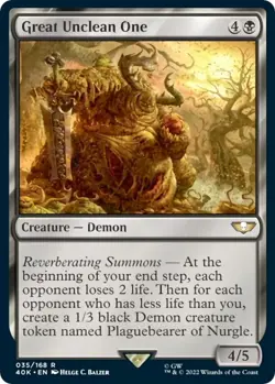 1x Great Unclean One - Universes Beyond: Warhammer 40,000 MTG - Image 1