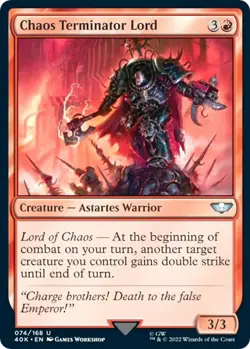 1x Chaos Terminator Lord - Universes Beyond: Warhammer 40,000 MTG - Image 1