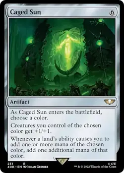 1x Caged Sun - Universes Beyond: Warhammer 40,000 MTG - Image 1