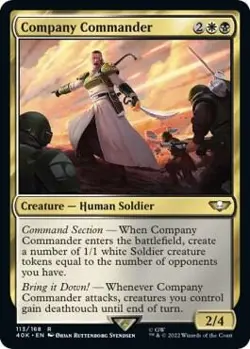 1x Company Commander - Universes Beyond: Warhammer 40,000 MTG - Image 1
