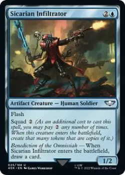 1x Sicarian Infiltrator - Universes Beyond: Warhammer 40,000 MTG - Image 1