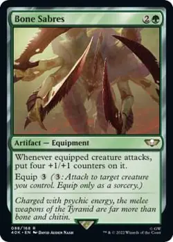 1x Bone Sabres - Universes Beyond: Warhammer 40,000 MTG - Image 1