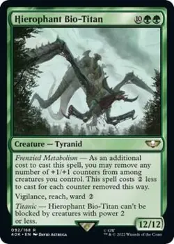1x Hierophant Bio-Titan - Universes Beyond: Warhammer 40,000 MTG - Image 1
